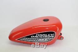 02 Harley Sportster 883 Roadster Xl883r Gas Tank Fuel Reservoir Racing Orange