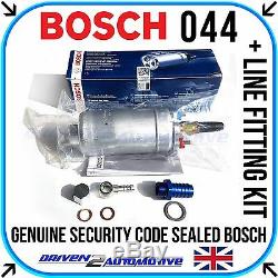 100% Genuine Bosch 044 Fuel Pump + Quality Line Kit New