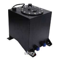 10L Fuel Cell Gas Tank With Cap Level Sender Aluminum Alloy Race Fuel Tank For
