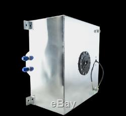 10 Gallon 40L Aluminum Drift Strip Racing Fuel Cell Gas Tank with LeveL Sender