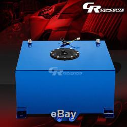 10 Gallon Blue Coated Universal Racing/drifting Fuel Cell Gas Tank+level Sender