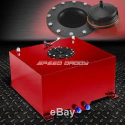 10 Gallon Red Coated Aluminum Racing/drifting Fuel Cell Gas Tank+level Sender