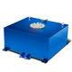 15.5 Gallon/59l Racing Blue Aluminum Gas Fuel Cell Tank+level Sender 20x18x10