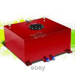 15.5 Gallon Lightweight Race Red Aluminum Fuel Cell Tank+ Black Cap 20x18x10