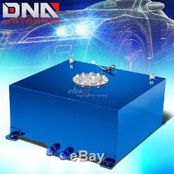 15 Gallon/57l Blue Aluminum Racing/drift Fuel/gas Cell Tank+cap+level Sender