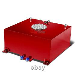 15 Gallon/57l Racing Red Aluminum Gas Fuel Cell Tank+level Sender 20x17.5x10