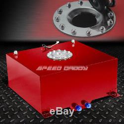 15 Gallon/57l Red Coat Aluminum Racing/drift Fuel Cell Tank+cap+level Sender