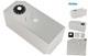 15 Gallon 60L Top-Feed Fuel Cell Gas Tank Can, Universal 15 gallon Silver