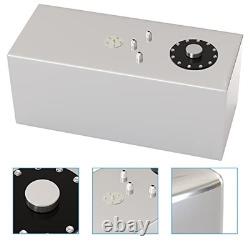 15 Gallon 60L Top-Feed Fuel Cell Gas Tank Can, Universal 15 gallon Silver