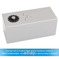 15 Gallon 60L Top-Feed Fuel Cell Gas Tank Can, Universal 15 gallon Silver