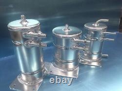 1.5 Ltr Alloy fuel swirl pot anti surge tank 4 x -6 fittings