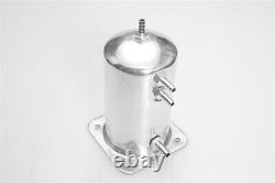 1.6L 54oz Alloy Dome Car Fuel Surge Tank Swirl Pot AN6/8 IN AN8 Out Barb adaptor