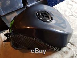 2004 ZX10R fuel tank, 04 05 petrol cell road, race or track bike stomp grips