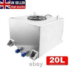 20L/5 Gallon Aluminum Racing Drift Fuel Fuel Cell Tank 20L + Cap Foam Outside UK