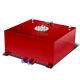 20 Gallon/76l Racing Red Aluminum Gas Fuel Cell Tank+level Sender 19.75x24x10