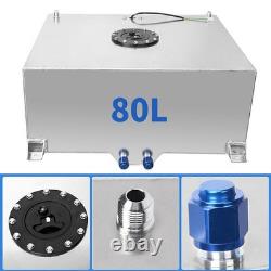 20 Gallon 80L Aluminum Racing Drift Fuel Cell Tank With Cap Foam Outside