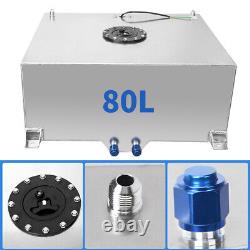 20 Gallon 80L Aluminum Racing Drift Fuel Cell Tank With Cap Foam Outside