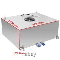 20 Gallon 80L Aluminum Racing Drift Fuel Cell Tank With Cap Foam Outside