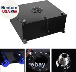 20 Gallon Fuel Cell Aluminum Fuel Gas Tank Kit Universal 80L Polished Racing Str
