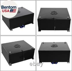 20 Gallon Fuel Cell Aluminum Fuel Gas Tank Kit Universal 80L Polished Racing Str