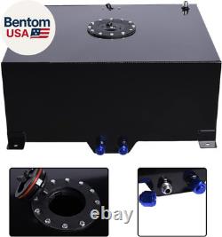 20 Gallon Fuel Cell Aluminum Fuel Gas Tank Kit Universal 80L Polished Racing Str