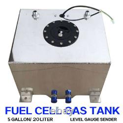 20 Litre Motorsport Fuel Tank Aluminium Race Tank Fuel Cell Dash Fuel Tank 20L