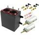 2.4 Litre Aluminium Catchtank with 2 x 044 Pump Aluminium Fuel Petrol Rally Tank