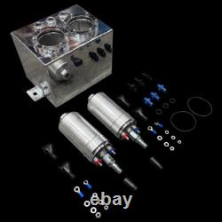 2.5 Litre Race Swirl Pot/Tank + 2 X 044 Type Fuel Pump + 3 x AN6 Fittings