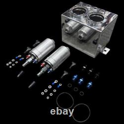 2.5 Litre Race Swirl Pot/Tank + 2 X 044 Type Fuel Pump + 3 x AN6 Fittings