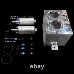 2.5 Litre Race Swirl Pot/Tank + 2 X 044 Type Fuel Pump + 3 x AN6 Fittings