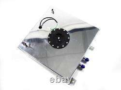 40 Liters Aluminum Racing Fuel Tank 1/4 Mile Turbo Gas Tank