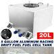 5 Gallon 20L Aluminum Racing Drift Fuel Cell Tank With Cap Outside UK