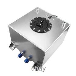 5 Gallon 20L Aluminum Racing Drift Fuel Cell Tank With Cap Outside UK