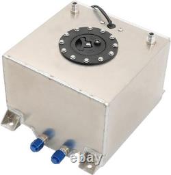 5 Gallon Universal Fuel Cell Gas Tank Aluminum Polished Race Street Drift Strip