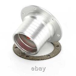 82mm Aero Race Kit Car Truck Locking Fuel Cap Assembly Satin Aluminium