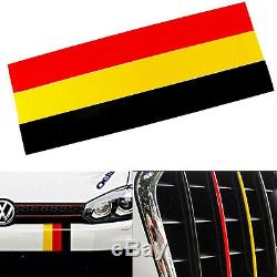 9.8 Germany European Flag Color Stripe Vinyl Decal Stickers For Hood Bumper