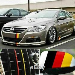 9.8 Germany European Flag Color Stripe Vinyl Decal Stickers For Hood Bumper