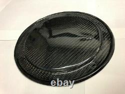 BMW E46 carbon fuel tank covers, light weight, showing carbon weave, 76 grams ea