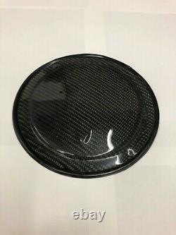 BMW E46 carbon fuel tank covers, light weight, showing carbon weave, 76 grams ea