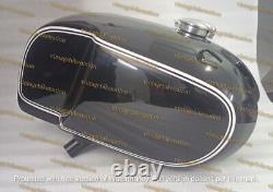 BMW racing RS54 fuel tank made of black painted aluminum with Monza cap