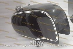 BMW racing RS54 fuel tank made of black painted aluminum with Monza cap