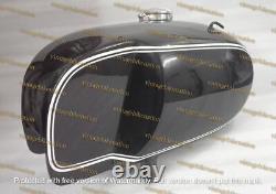 BMW racing RS54 fuel tank made of black painted aluminum with Monza cap