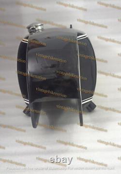 BMW racing RS54 fuel tank made of black painted aluminum with Monza cap