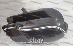 BMW racing RS54 fuel tank made of black painted aluminum with Monza cap