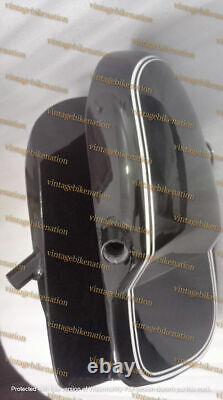 BMW racing RS54 fuel tank made of black painted aluminum with Monza cap