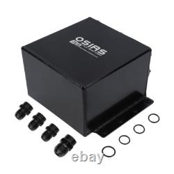 Billet Aluminum 3.8L Dual Racing Swirl Fuel Surge Tank + 044 External Fuel Pump