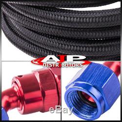 Black 40 Liters Fuel Cell Tank With Blue Cap Black Hose Red / Blue Swivel Fittings