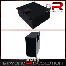 Black Aluminum Fuel Cell Tank With Blue Cap & Level Gauge 80 Liter / 21 Gallon