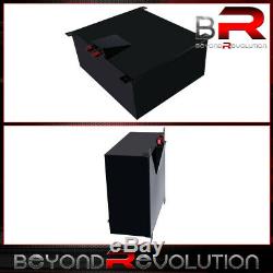Black Aluminum Fuel Cell Tank With Red Cap & Level Gauge 80 Liter / 21 Gallon