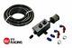 Black Oil Breather Catch Can Tank Kit 1L AN10 Filter Drain With Fittings Fuel Hose